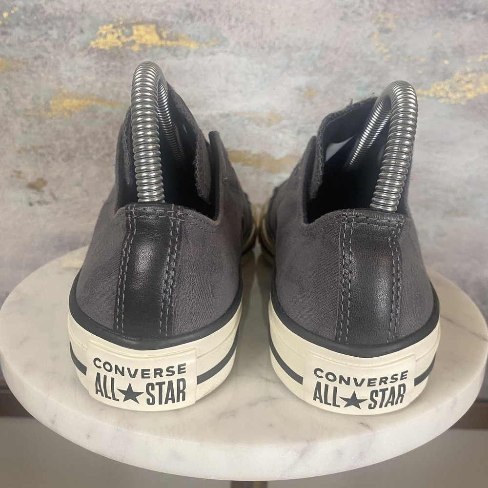 Converse All Star Slip OX Shoes Womens Size 6 Gray Slip On Low Top Sneakers - Picture 4 of 11